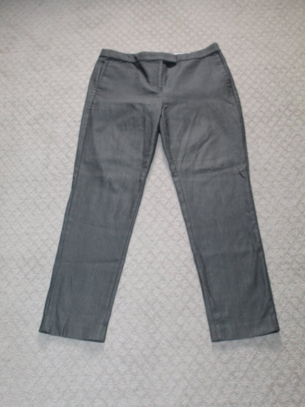 J. Crew Ryder Size 8 Greenish Grey Mid Rise Slim Leg Pants